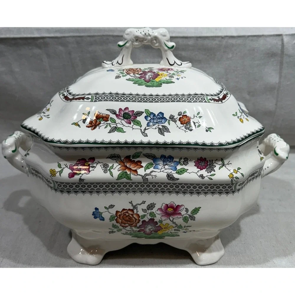 Spode Chinese Rose Soup Tureen with Lid 2/9253-AO Staffordshire England 1815